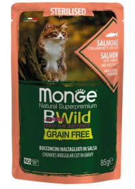 Monge  Bwild Sterilised Cat Wet Salmon